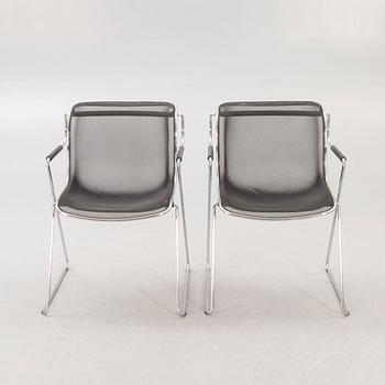 A pair of Charles Pollock Penelope chairs for Castelli Italy 1982.