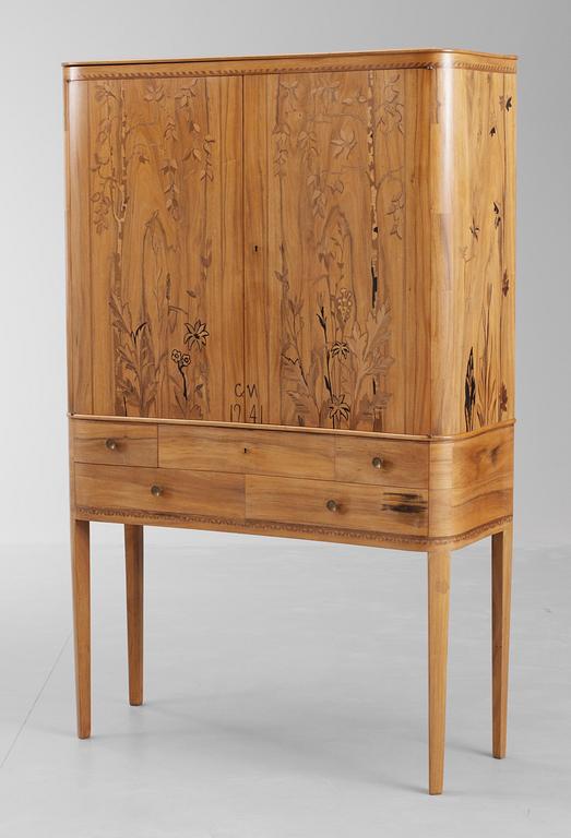 A Carl Malmsten cabinet, 'Björkhagen', 1941.