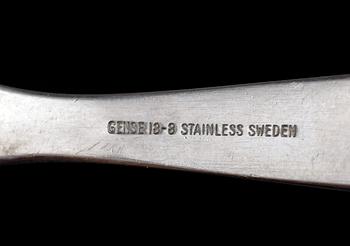 BESTICKSERVIS, 28 delar, "Focus steel", Gense, 1900/2000-tal.