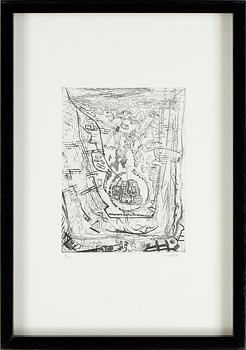 Kent Lindfors · KENT LINDFORS, etsning, och numrerad 9/20.