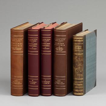PARTI BÖCKER, 5 vol. Historisk-/ nordisk litteratur