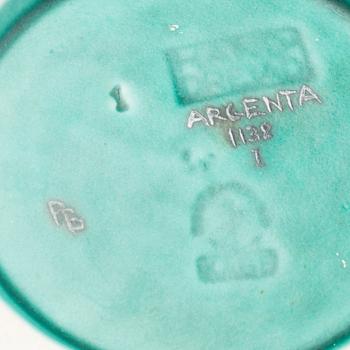 WILHELM KÅGE, vas "Argenta" stengods Gustavsberg 1942.