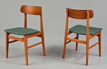 MATBORD samt STOLAR, 4 st, 1900-talets mitt.