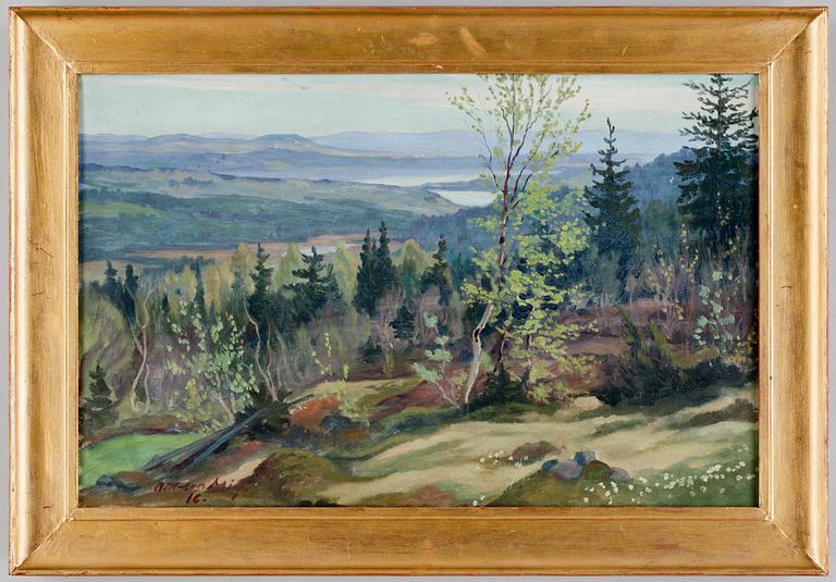 ANTE KARLSSON-STIG, olja på duk. Sign o dat 16.