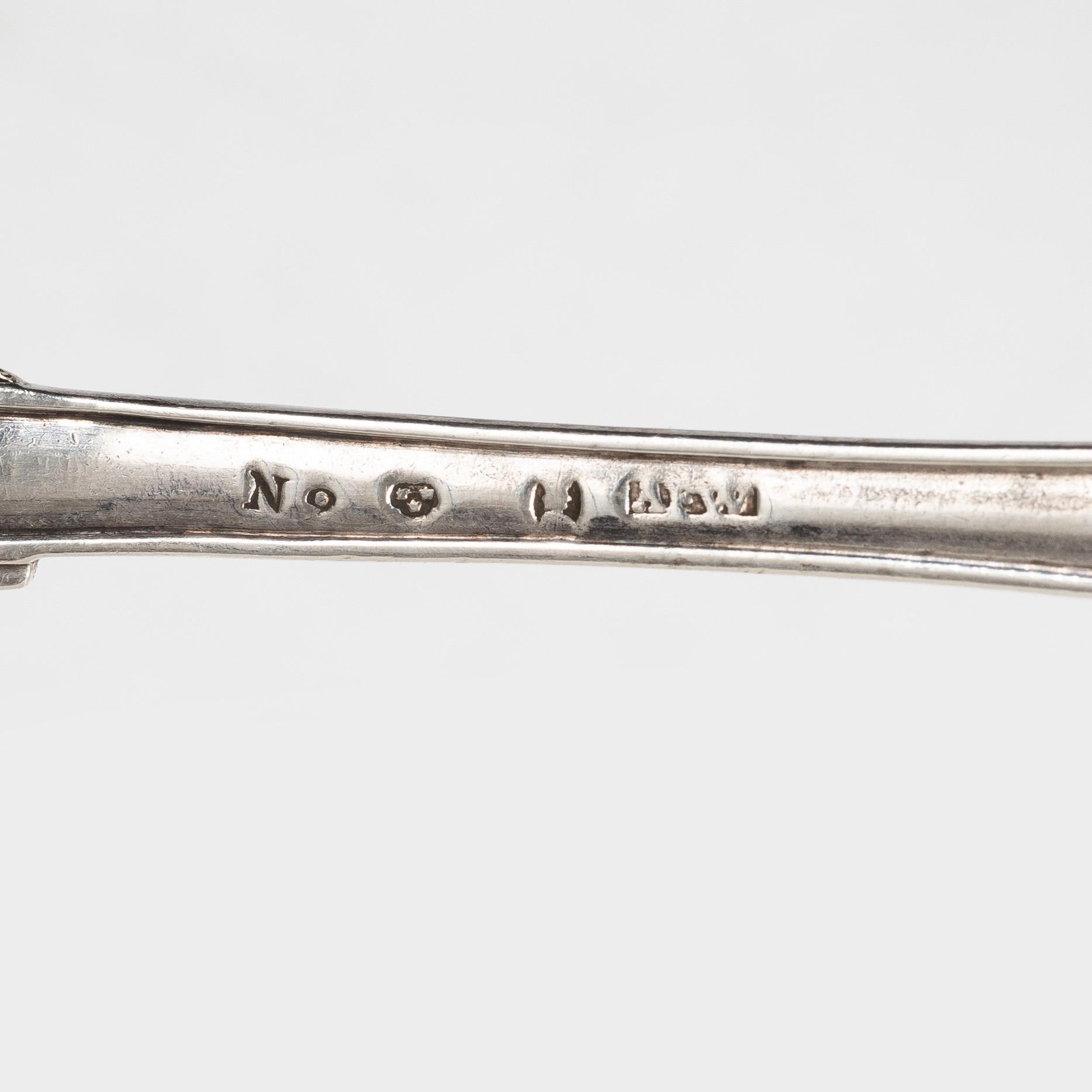 Straining spoons, 2 pcs, silver, Stockholm 1785-1795.