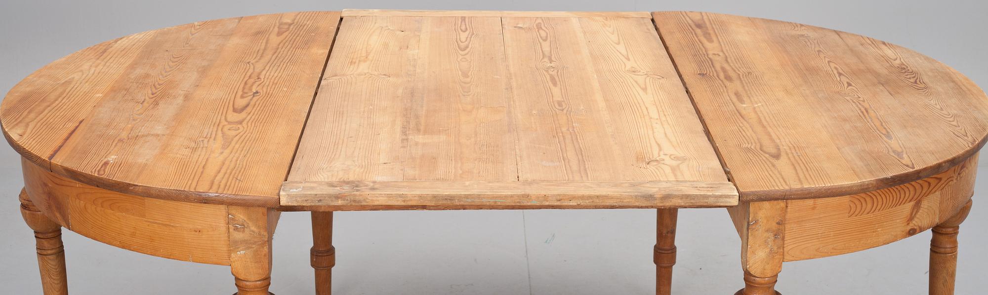 MATBORD, "halvmånebord", 1800-talets slut.