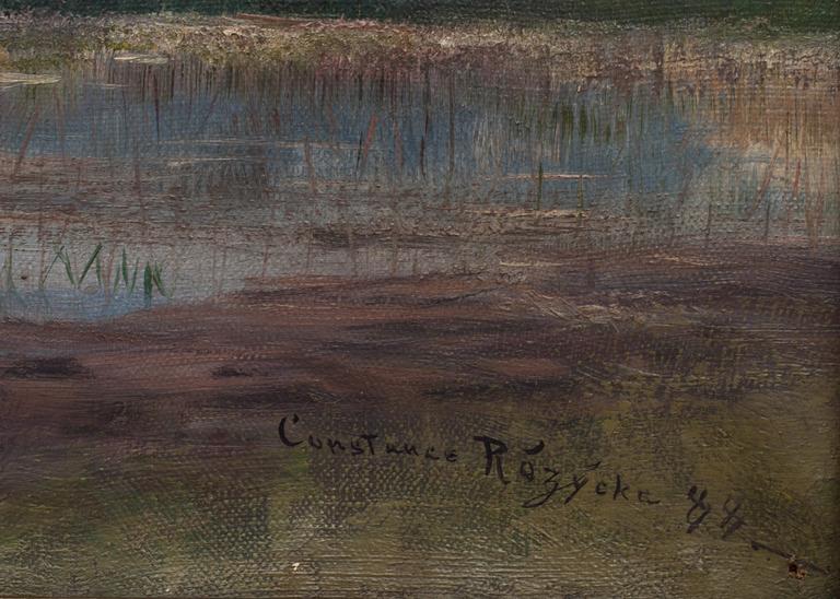 CONSTANCE ROZYCKA, olja på duk, signerad och daterad 88(1888).