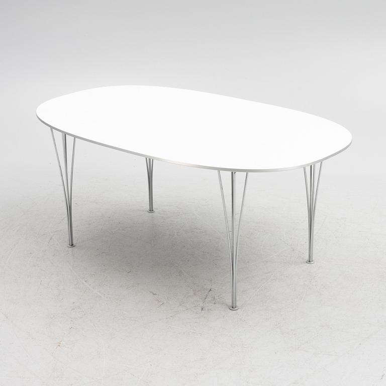 Bruno Mathsson & Piet Hein, a "Superellips" diing table, Fritz Hansen, Denmark, 2021.