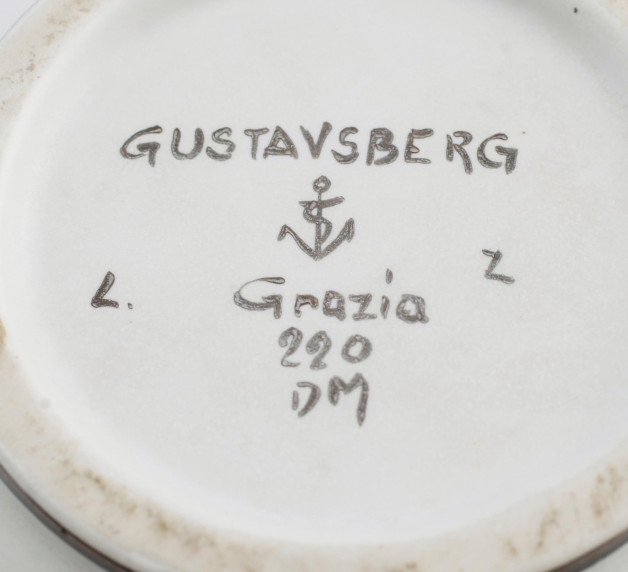 VAS, stengods, "Grazia", Stig Lindberg, Gustavsberg 1900-talets mitt.