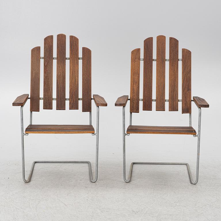 A pair od 'A3' sun loungers, Grythyttan.