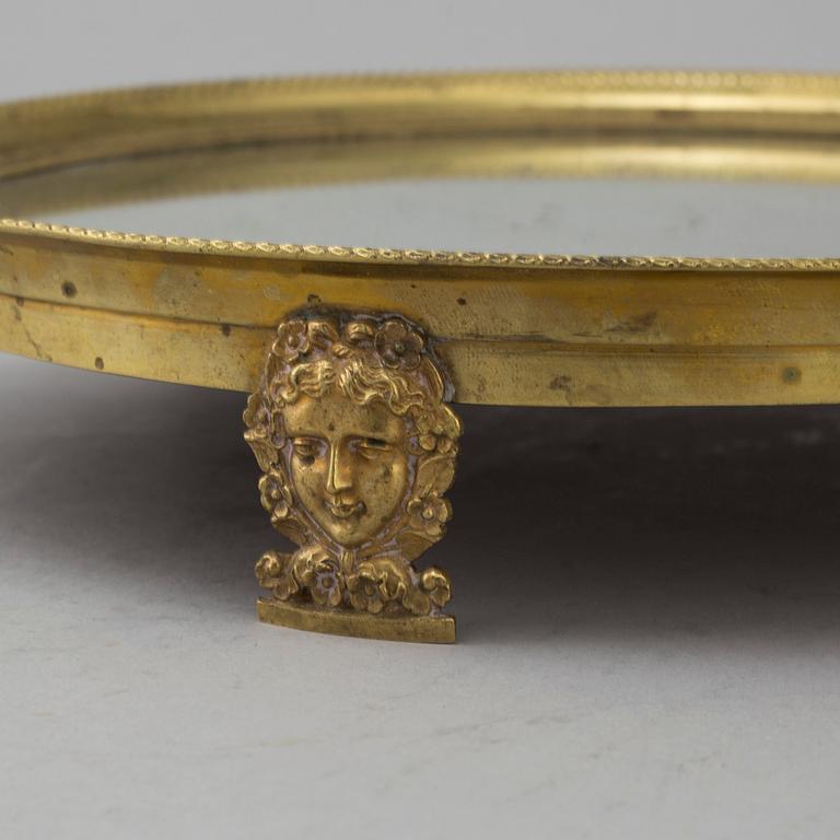 TABLE PLATEAU, empire, probably France. First half of the 19th century.