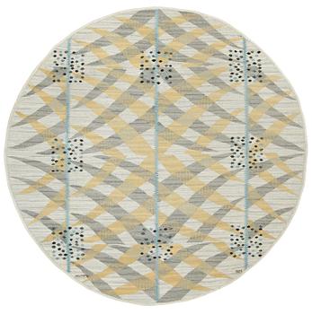 CARPET. "Paula, ljus". Round. Tapestry weave. Diameter 267,5-272 cm. Signed AB MMF BN.