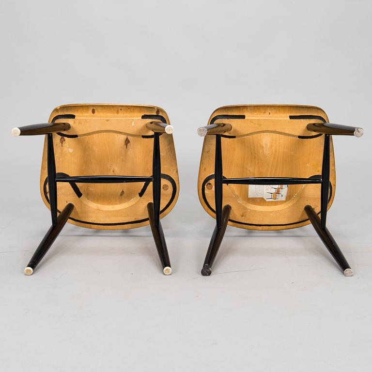 Ilmari Tapiovaara, Six mid-20th century  'Fanett' chairs for Asko.