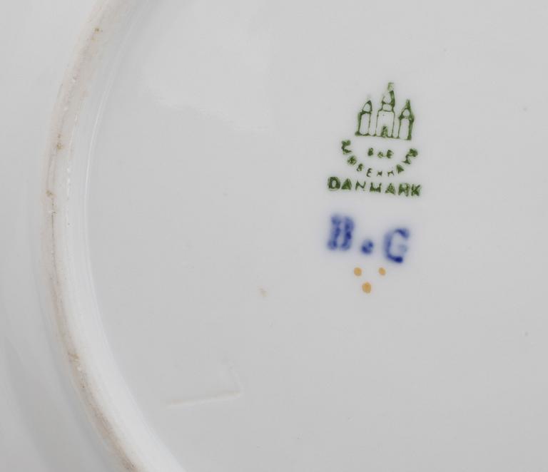 TALLRIKAR, 4 st, porslin, Bing och Gröndahl.