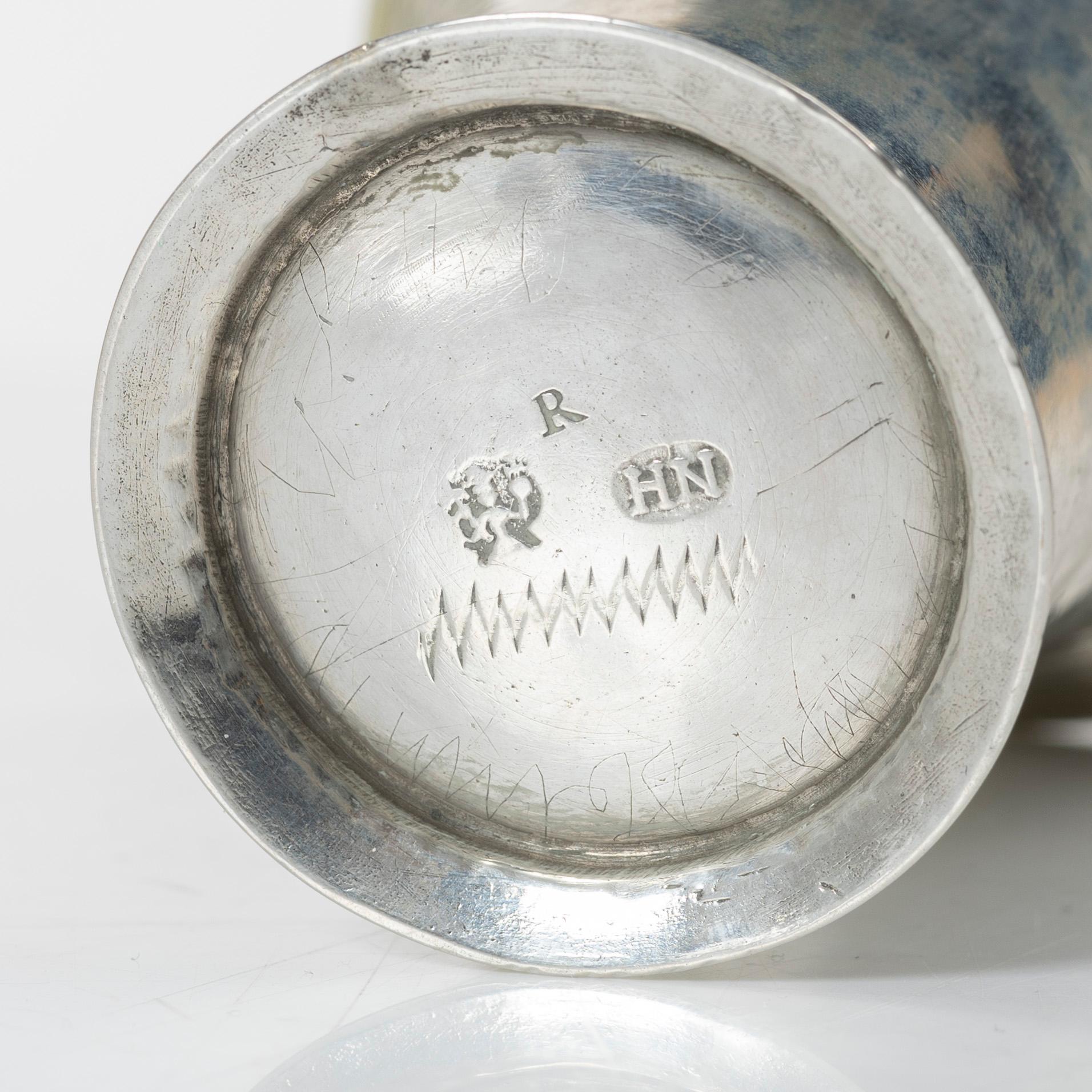 Henrik Norin, a silver beaker, Norrköping, 1775.