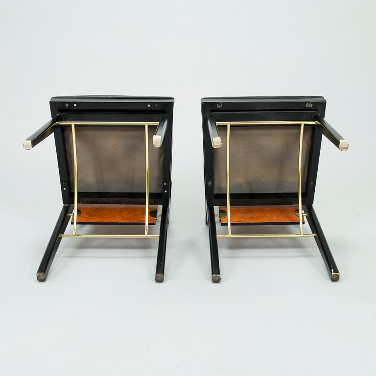 Pierre Cardin, A set of eight chairs marked Pierre Cardin, France. 1980s.