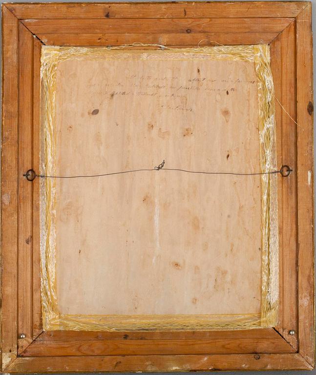 NINA AHLSTEDT, Olja på duk limmad på skiva, ej signerad.