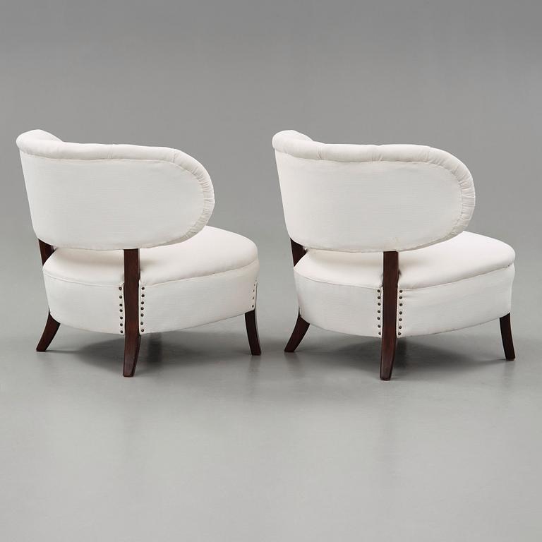 Otto Schulz, a pair of 'Schulz' easy chairs, Jio Möbler Sweden.