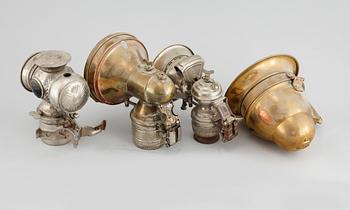 Four lamps, made in the early 20th century.