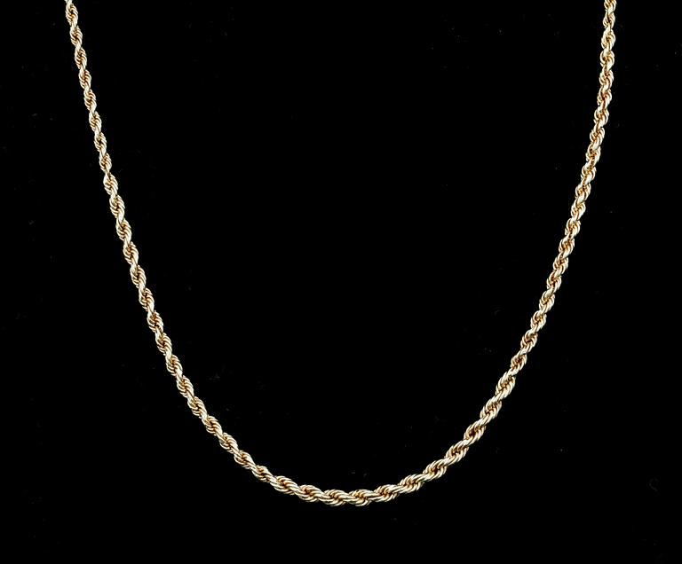 HALSKEDJA, Cordell, 18k guld. Vikt 4,6g.