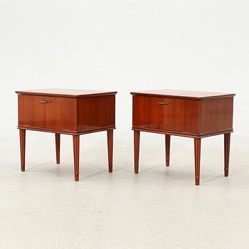 Bedside tables, a pair, mid-20th century, Denmark.