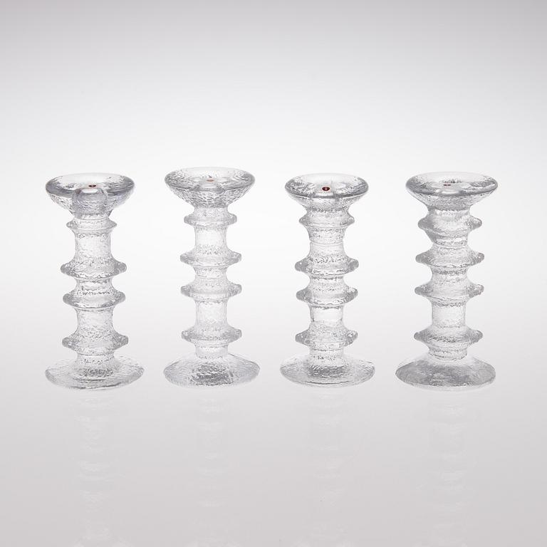 TIMO SARPANEVA, A SET OF TWENTY "Festivo" glass candlesticks. Iittala.