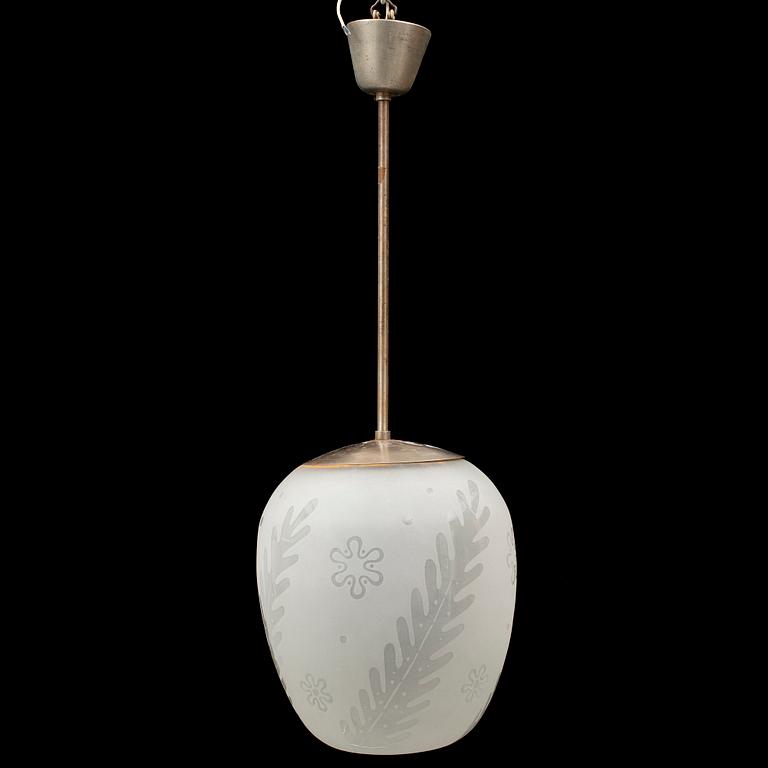 A Swedish Modern ceiling light, 1940's.