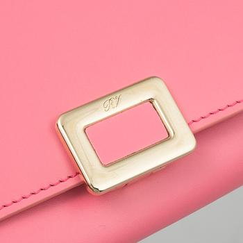 Roger Vivier, a pink leather wallet.