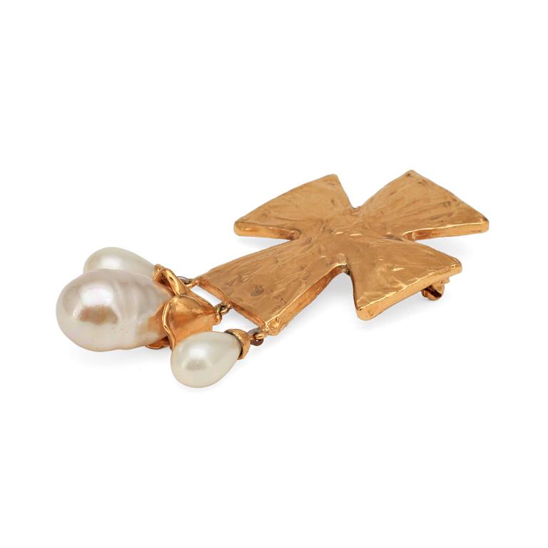 YVES SAINT LAURENT, a brooch.