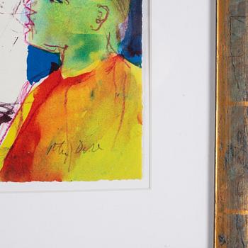 Peter Dahl, lithograph in colors, signed.