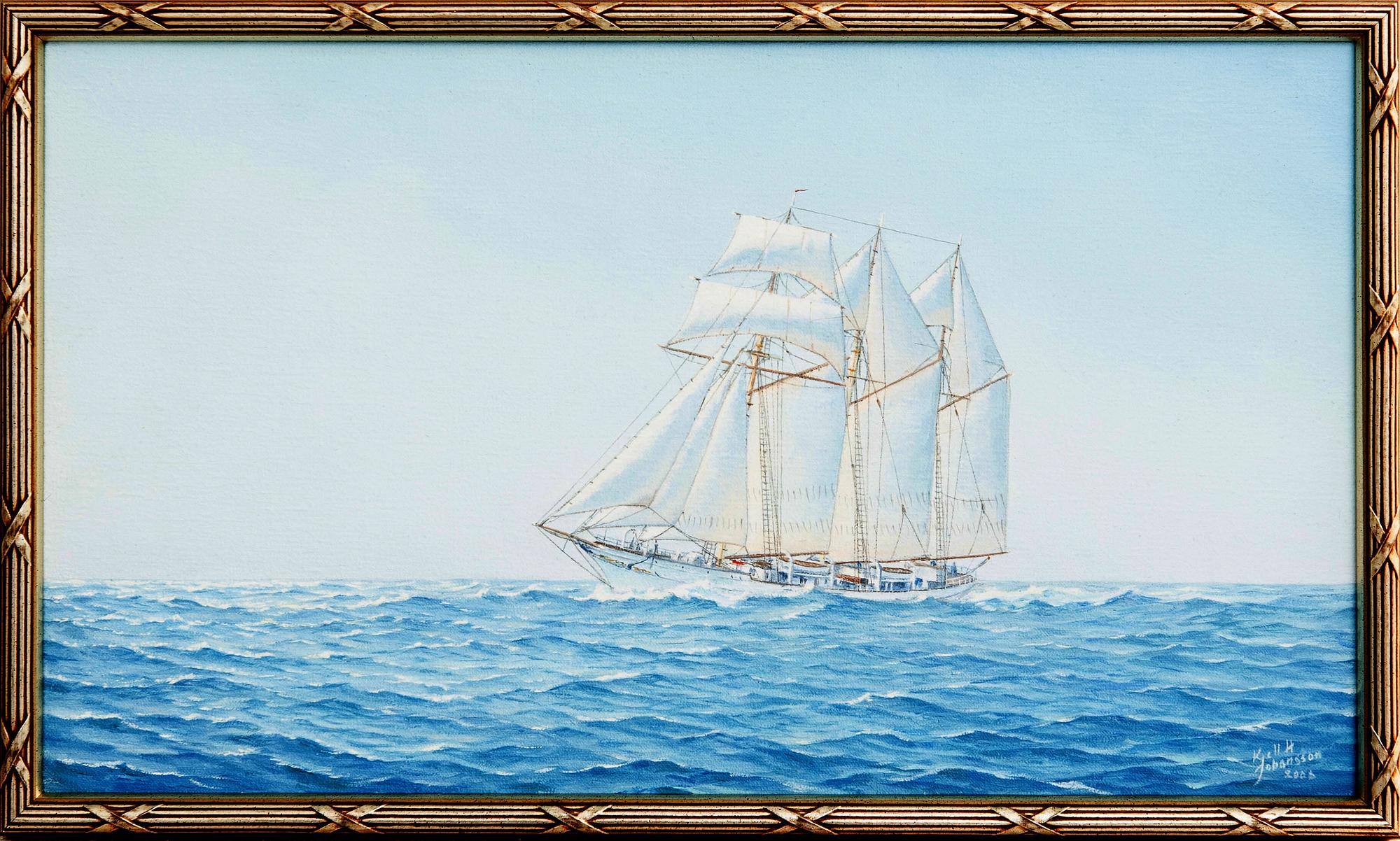 Kjell H Johansson, ship portrait "Flying clipper".