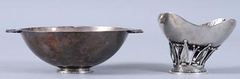 SKÅLAR, två st, silver, 1900-tal. 307 gr.