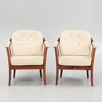 Fåtöljer, ett par, "Andorra", Bröderna Andersson, 1960-tal.