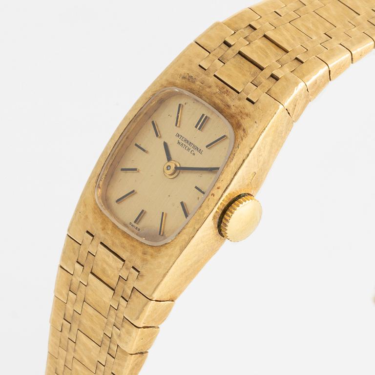 International Watch Co, armbandsur, 18K guld, 14,5 mm.