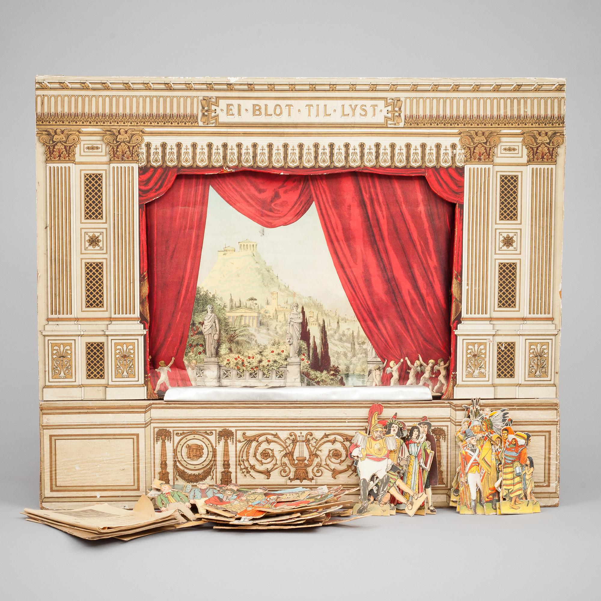 MINIATYRTEATER, "Ej blot til lyst" Köpenhamn omkring 1900.