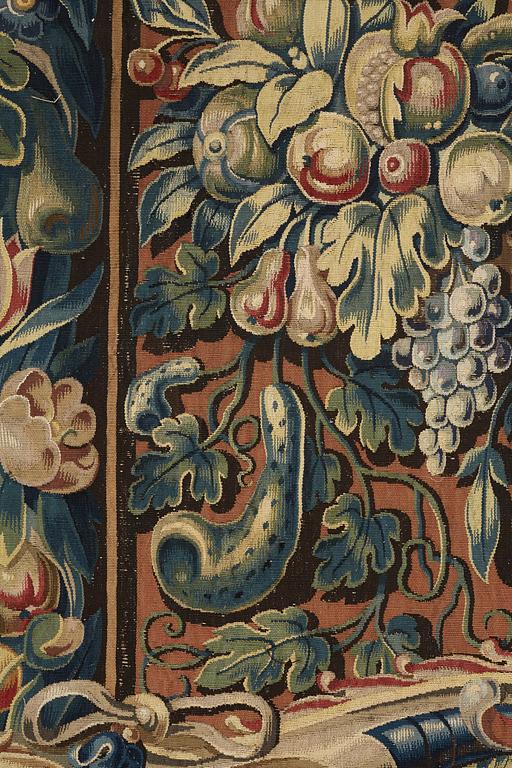 VÄVD TAPET, "Orphée jouant pour les Animaux", norra Nederländerna 1600-talets förra hälft - omkring 1600-talets mitt,