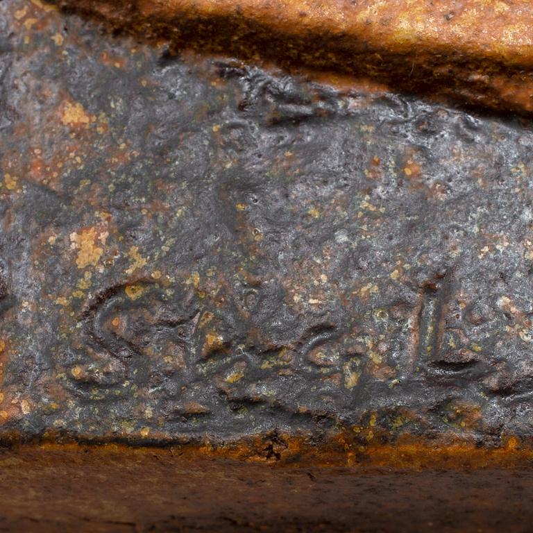 STIG LINDBERG, relief. Stengods. Signerad Stig L.