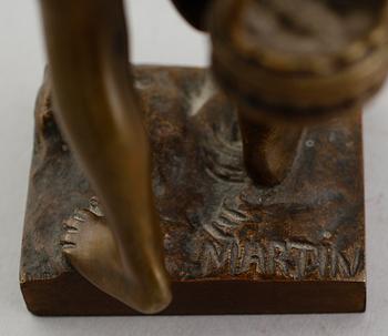SKULPTUR, brons, signerad Martin, omkring år 1900.