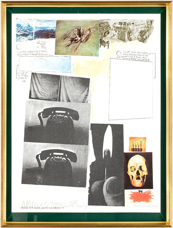 ROBERT RAUSCHENBERG, färgoffset. Sign o numr 105/250.