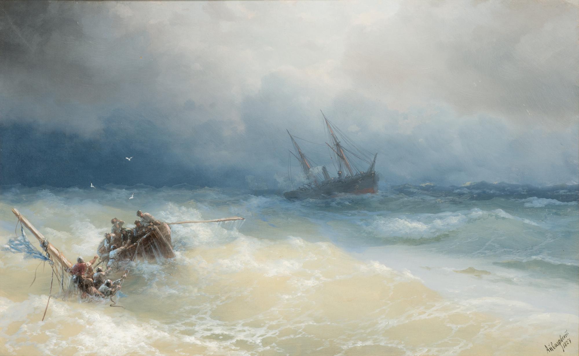 Ivan Constantinovich Aivazovsky, Haaksirikkoiset.