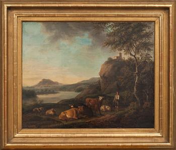 OKÄND KONSTNÄR, olja på duk, omkring 1800.