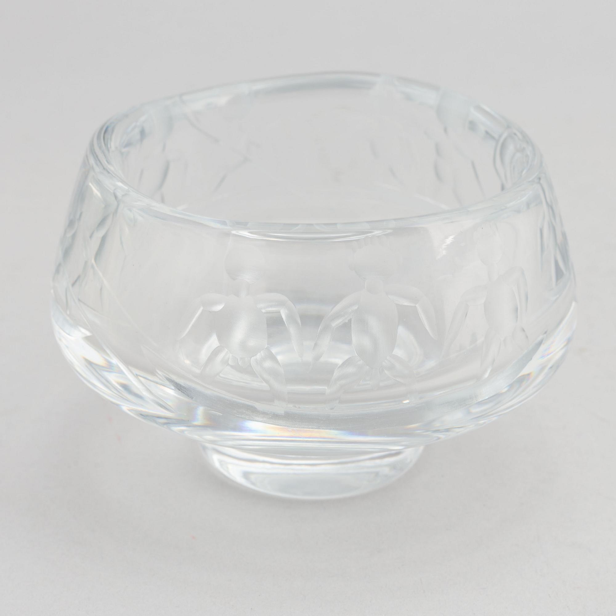 Erik Höglund, a glass bowl, Boda, Sweden.