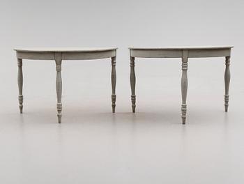 VÄGGBORD, 1 par, 1800-talets mitt.