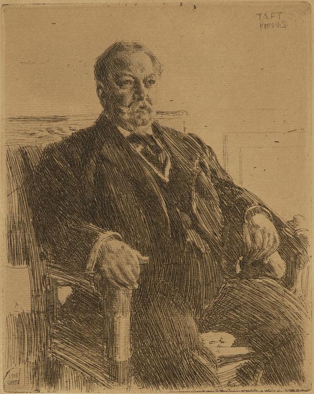 Anders Zorn,  ”President William H Taft”,.