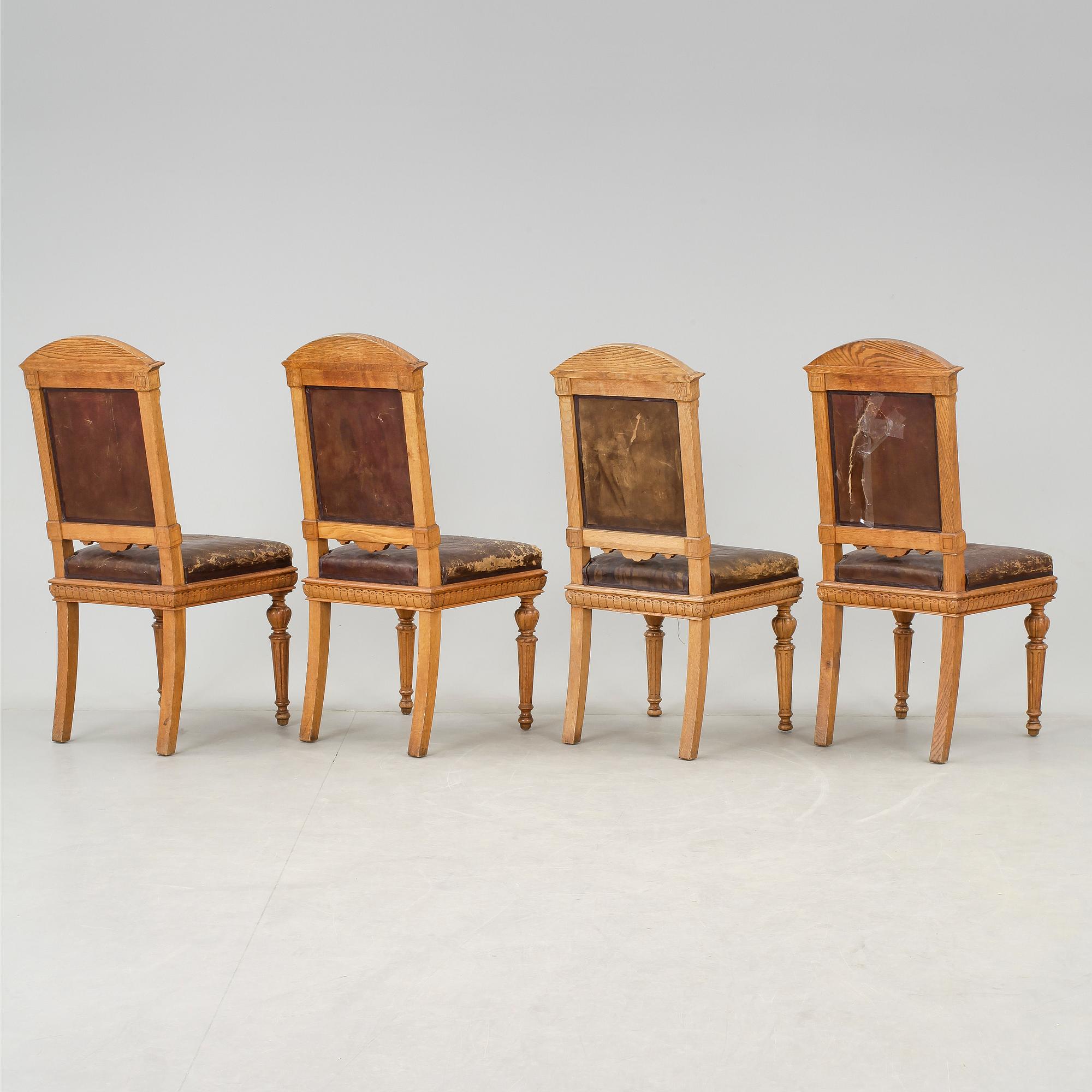 STOLAR, 4 st, nyrenässans, 1800-talets slut.