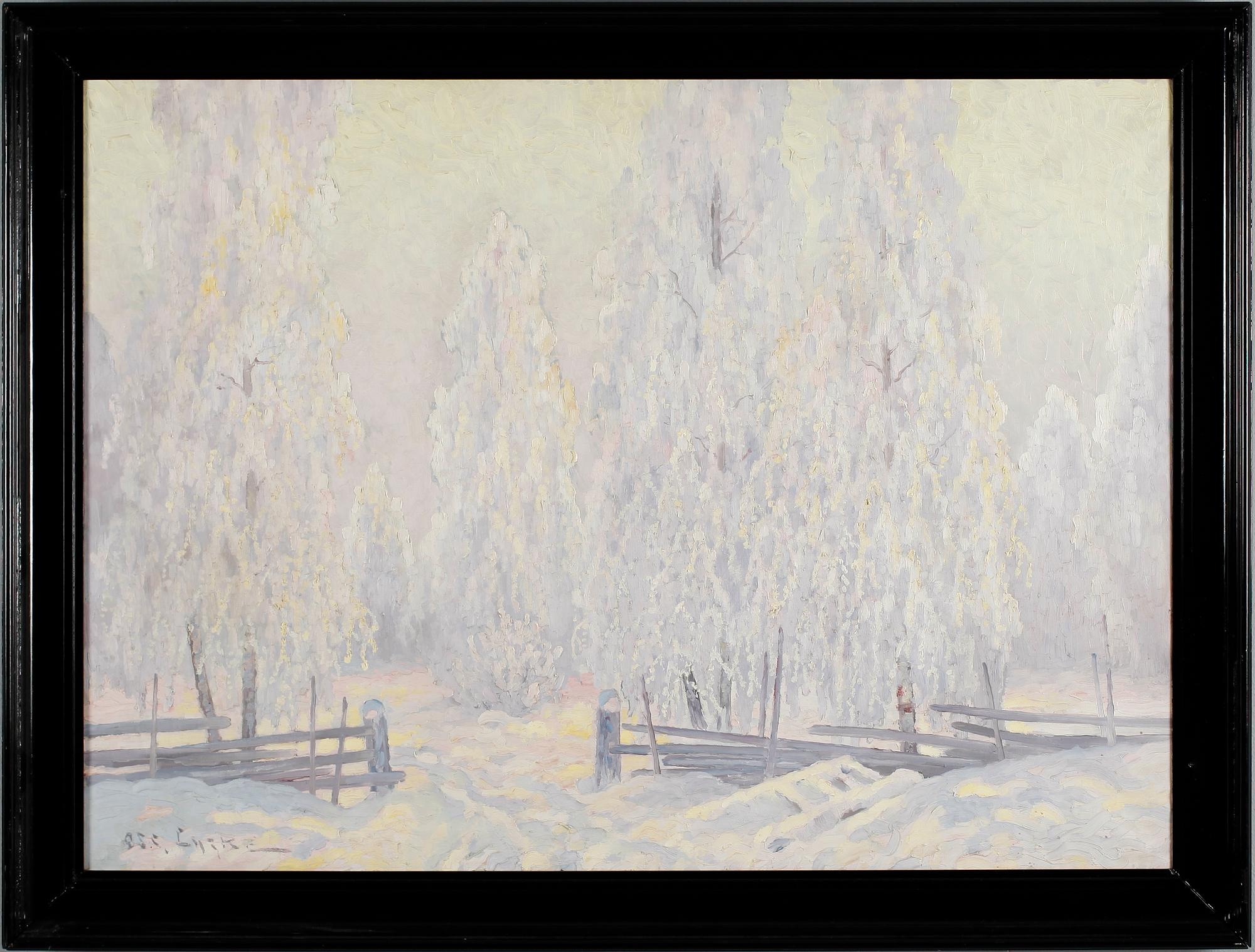 OSCAR LYCKE, olja på duk, signerad.