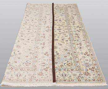 A carpet, Nain part silk so called 9 LAA, ca 303 x 198 cm.