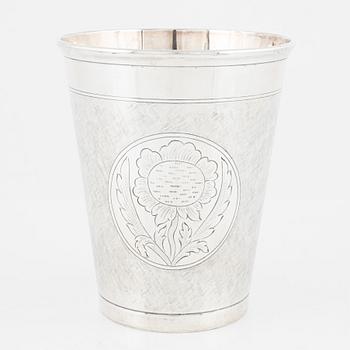 W.A. Bolin, bägare, silver, Stockholm, 1954.