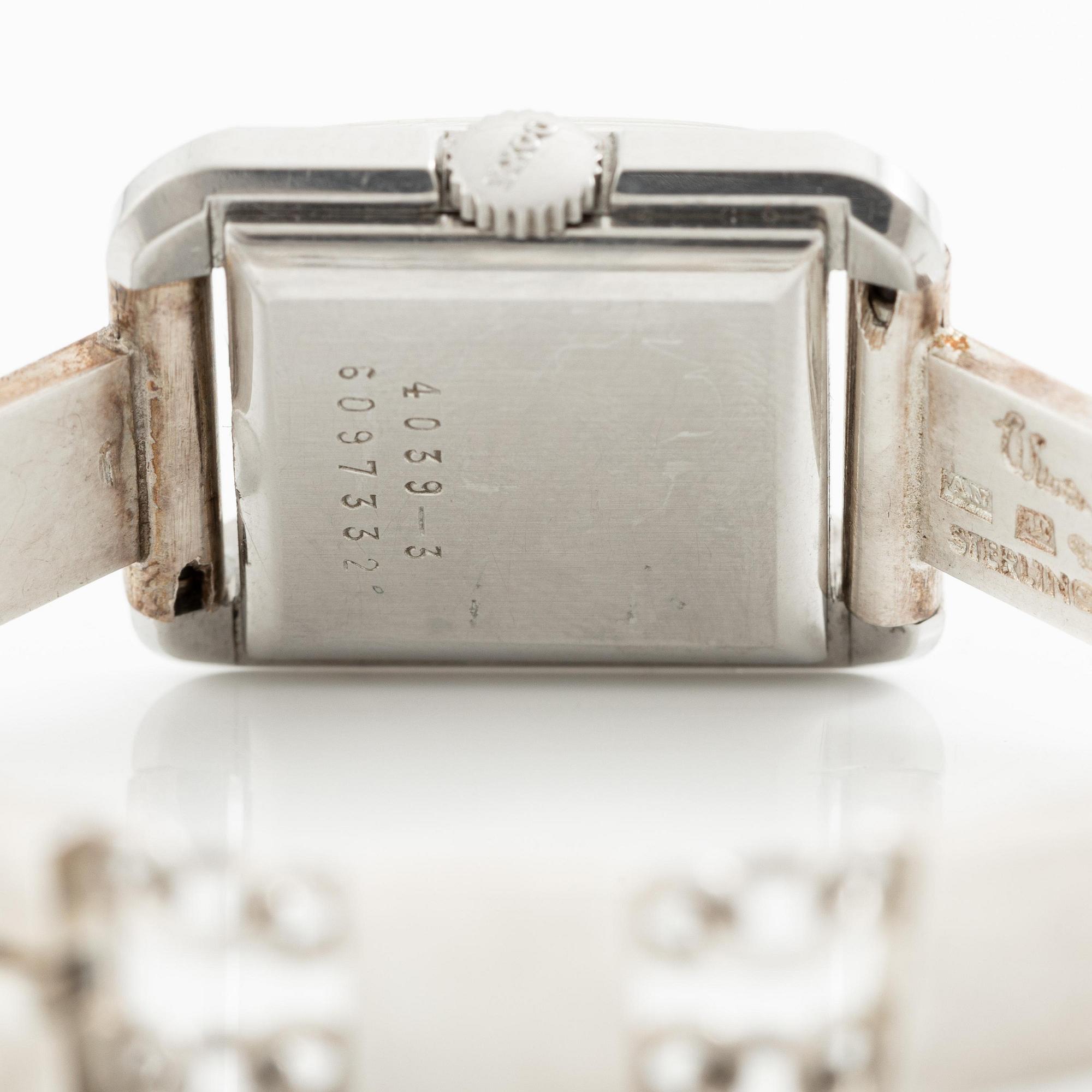 Wiwen Nilsson, a wristwatch, silver, Lund 1964.