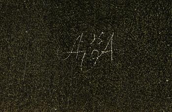 UNIDENTIFIED ARTIST, tempera on paper, monogram signature A.A, Russia late 20th century.